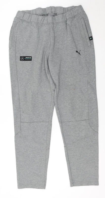 Puma Men's Grey XL Jogger Trousers Mercedes-Benz AMG Motorsport
