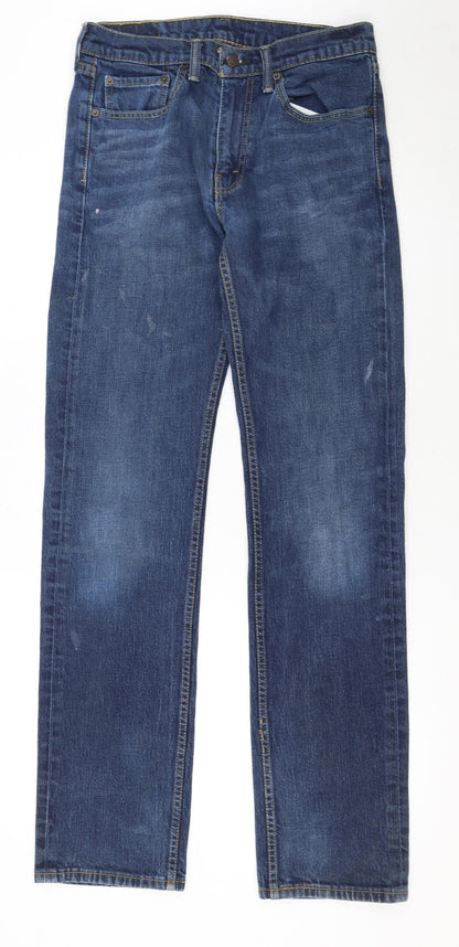Levi’s 505 Men’s Blue Straight Jeans W32 L36 Mid Rise Denim