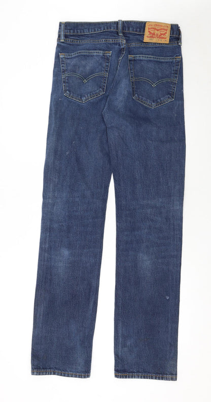 Levi’s 505 Men’s Blue Straight Jeans W32 L36 Mid Rise Denim