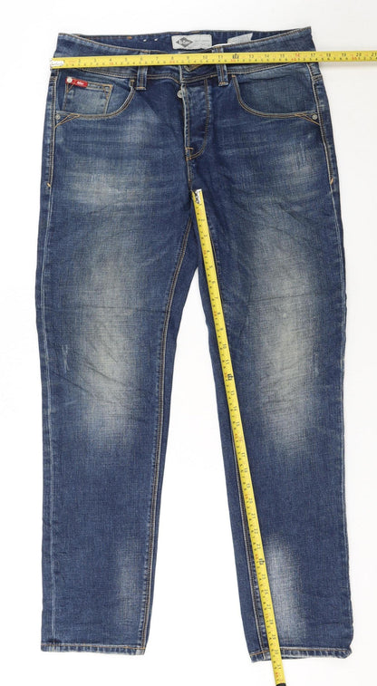 Lee Cooper Men's Blue Slim Fit Straight Denim Jeans W32 L32