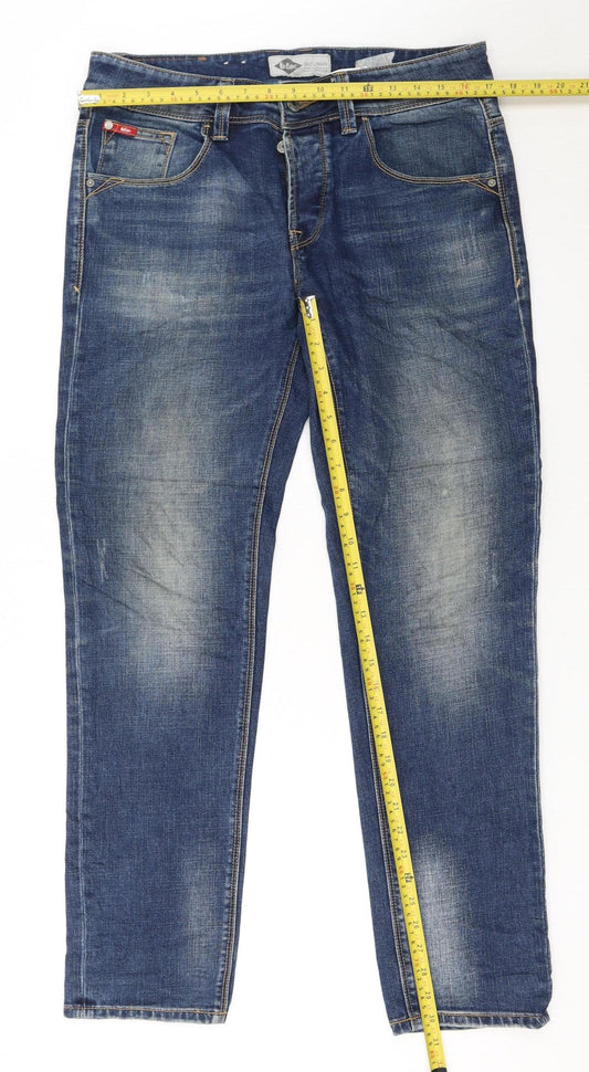 Lee Cooper Men's Blue Slim Fit Straight Denim Jeans W32 L32