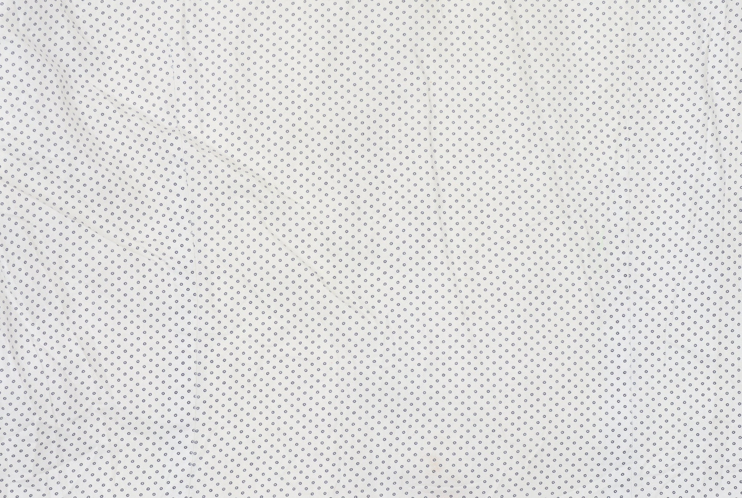 Tommy Hilfiger Men's White Slim Fit Polka Dot Long Sleeve Shirt 15.5