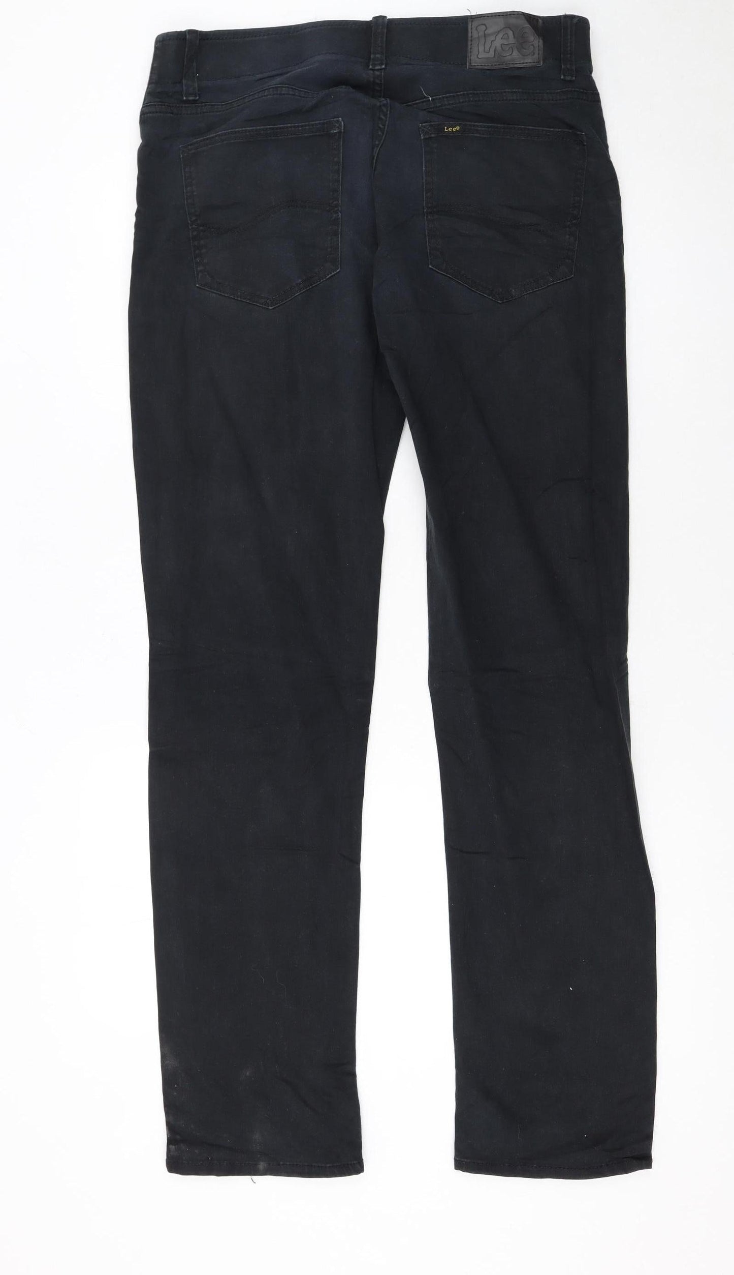Lee Men’s Black Extreme Motion Straight Fit Jeans 32W 34L