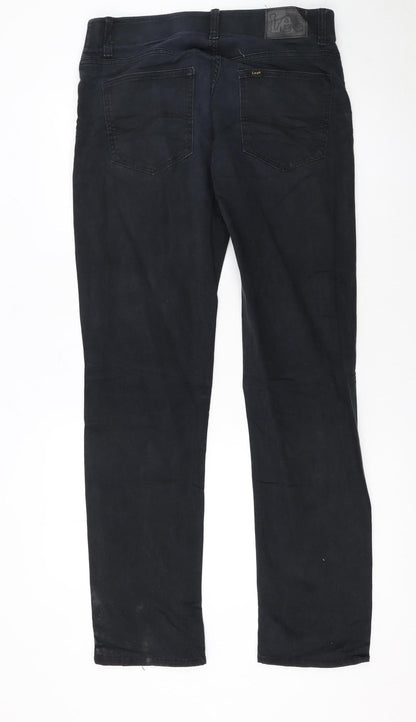 Lee Men’s Black Extreme Motion Straight Fit Jeans 32W 34L