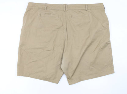 Lee Riders Beige Women's Size 24 Plus Chino Shorts Stretch Twill