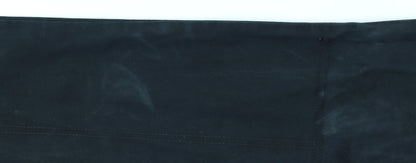 Lee Women Black Straight Jeans Size 16 Stretch Denim