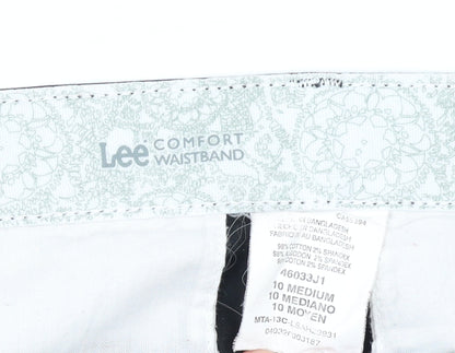 Lee Women's Black Capri Trousers Size 10 Stretch Comfort Fit