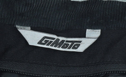 GiMoto Men's Black Motorcycle Jacket Size M Waterproof Lined