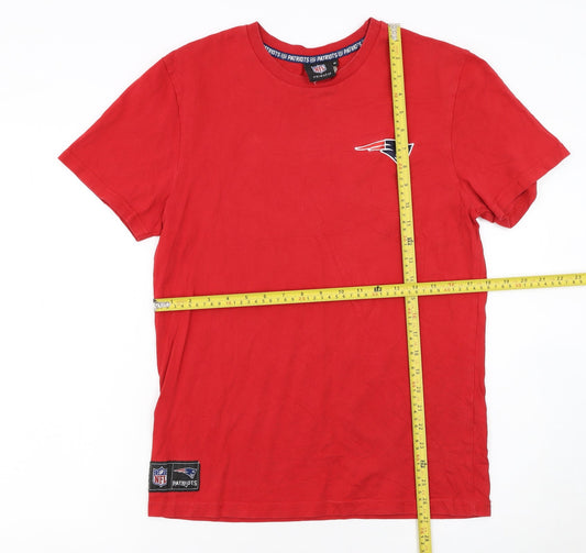 Primark Men’s Red NFL Patriots Graphic Cotton T-Shirt Size M