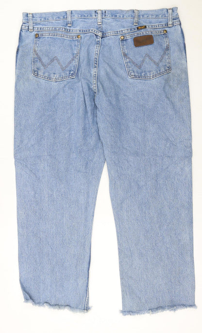 Wrangler Women Blue Straight Leg Vintage Denim Jeans Size 20