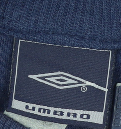 Umbro Men’s Blue L Track Jacket Full Zip Lightweight Sportswear