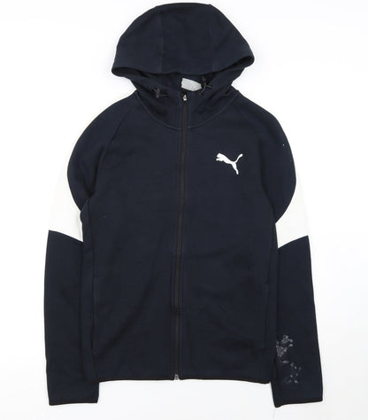 Puma Women's Black Full Zip Hoodie Small Sportswear