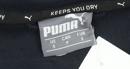 Puma Women's Black Full Zip Hoodie Small Sportswear