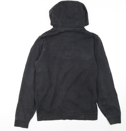 Nike Women's Black Full Zip Hoodie Small Cotton Blend Casual