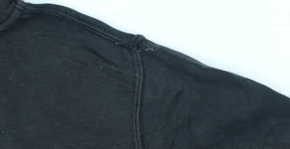 Nike Women's Black Full Zip Hoodie Small Cotton Blend Casual