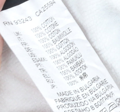 Diesel Mens White XXL Pullover Hoodie Cotton Graphic Logo