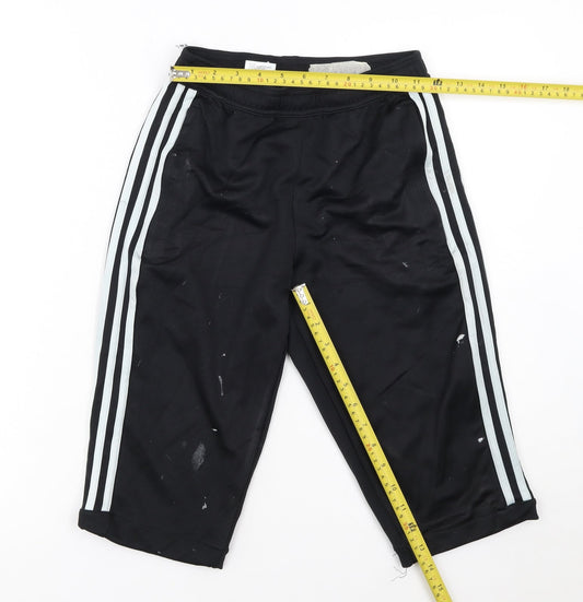 Adidas Women’s Black XS Track Pants Three Stripe Sports Trousers