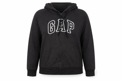 Gap Womens Black Full Zip Hoodie XXL Cotton Blend Casual