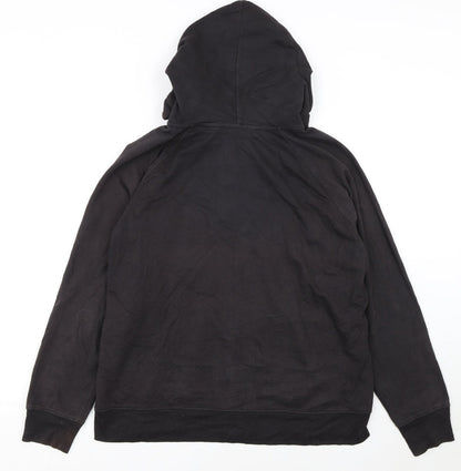GAP Womens Black Full Zip Hoodie XXL Cotton Blend Casual
