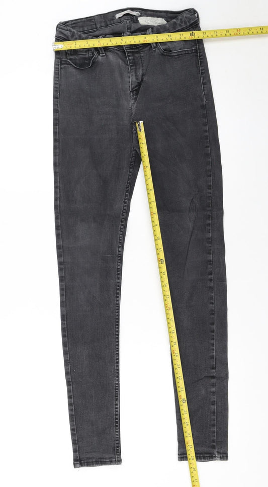 Levi's Women's Black 710 Super Skinny Mid Rise Stretch Jeans Size 29