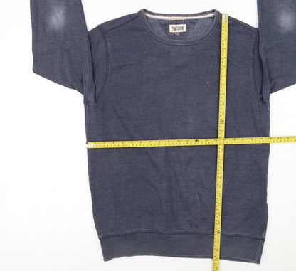 Hilfiger Denim Men's Blue Crew Neck Pullover Sweatshirt M