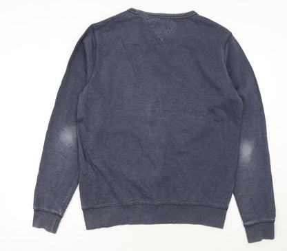 Hilfiger Denim Men's Blue Crew Neck Pullover Sweatshirt M