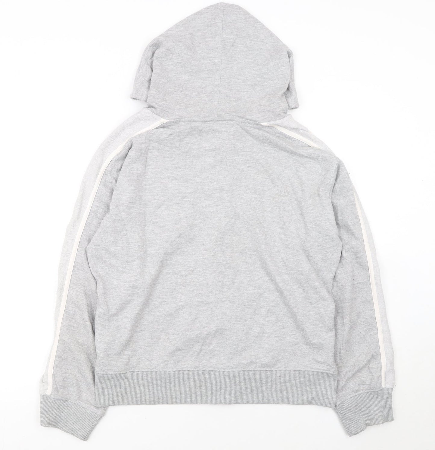 Reebok Women’s Grey Full Zip Hoodie Size 16 XL Drawstring Pockets Casual