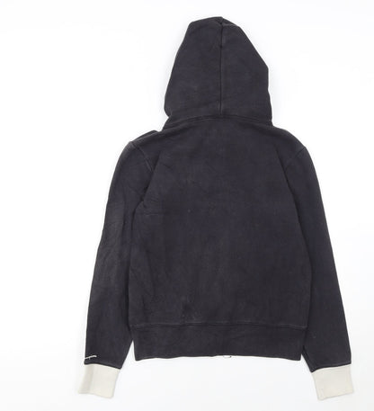 Champion Women's Black Small Full Zip Hoodie Fleece Lined Casual