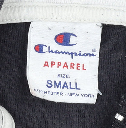 Champion Women's Black Small Full Zip Hoodie Fleece Lined Casual