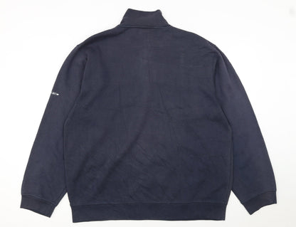 Reebok Men's Blue 1/4 Zip Pullover Sweatshirt Size M
