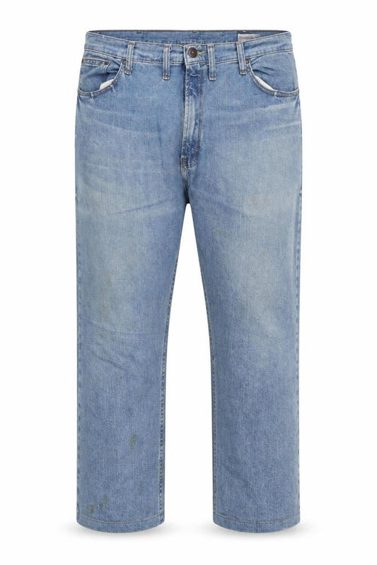 Wrangler Men's Blue Straight Denim Jeans 44x30 Relaxed Fit