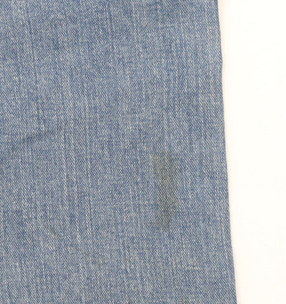 Wrangler Men's Blue Straight Denim Jeans 44x30 Relaxed Fit