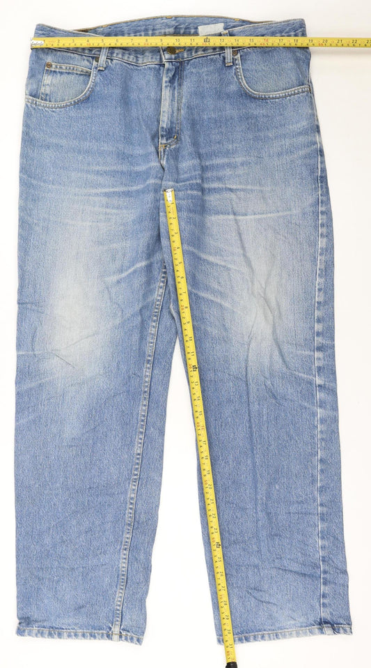 Lee Men's Blue Brooklyn Straight Leg Jeans Size 40W 32L