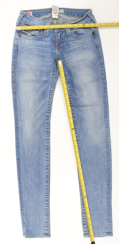 True Religion Womens Blue Size 26 Skinny Denim Jeans