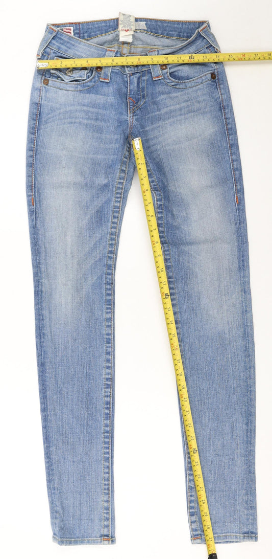 True Religion Womens Blue Size 26 Skinny Denim Jeans