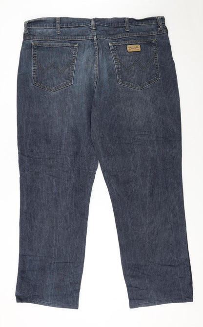 Wrangler Mens Blue Texas Stretch Straight Jeans W40 L34