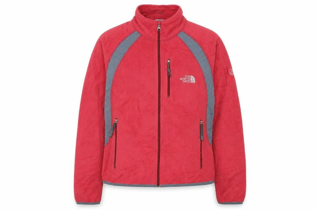 The North Face Women's Red Fleece Full Zip Jacket Size L