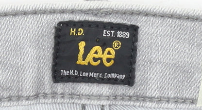 Lee Men’s Grey Powell Straight Fit Denim Jeans W32 L34