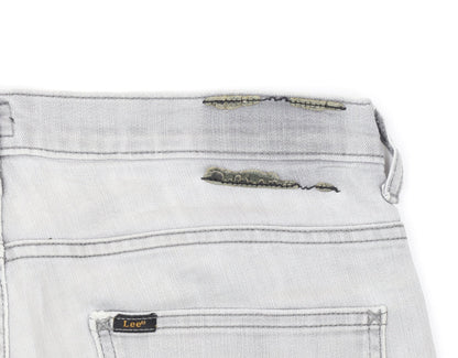 Lee Men’s Grey Powell Straight Fit Denim Jeans W32 L34