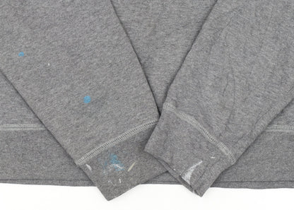 Aeropostale Women's Grey Pullover Sweatshirt XL Cotton Blend Athletics Logo