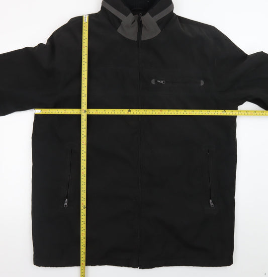 Paul Berman Men's Black XL Full Zip Lined Jacket