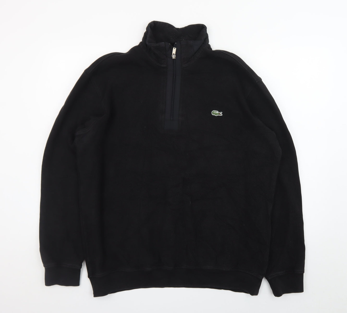 Lacoste Men’s Black 3XL 1/4 Zip Fleece Sweatshirt