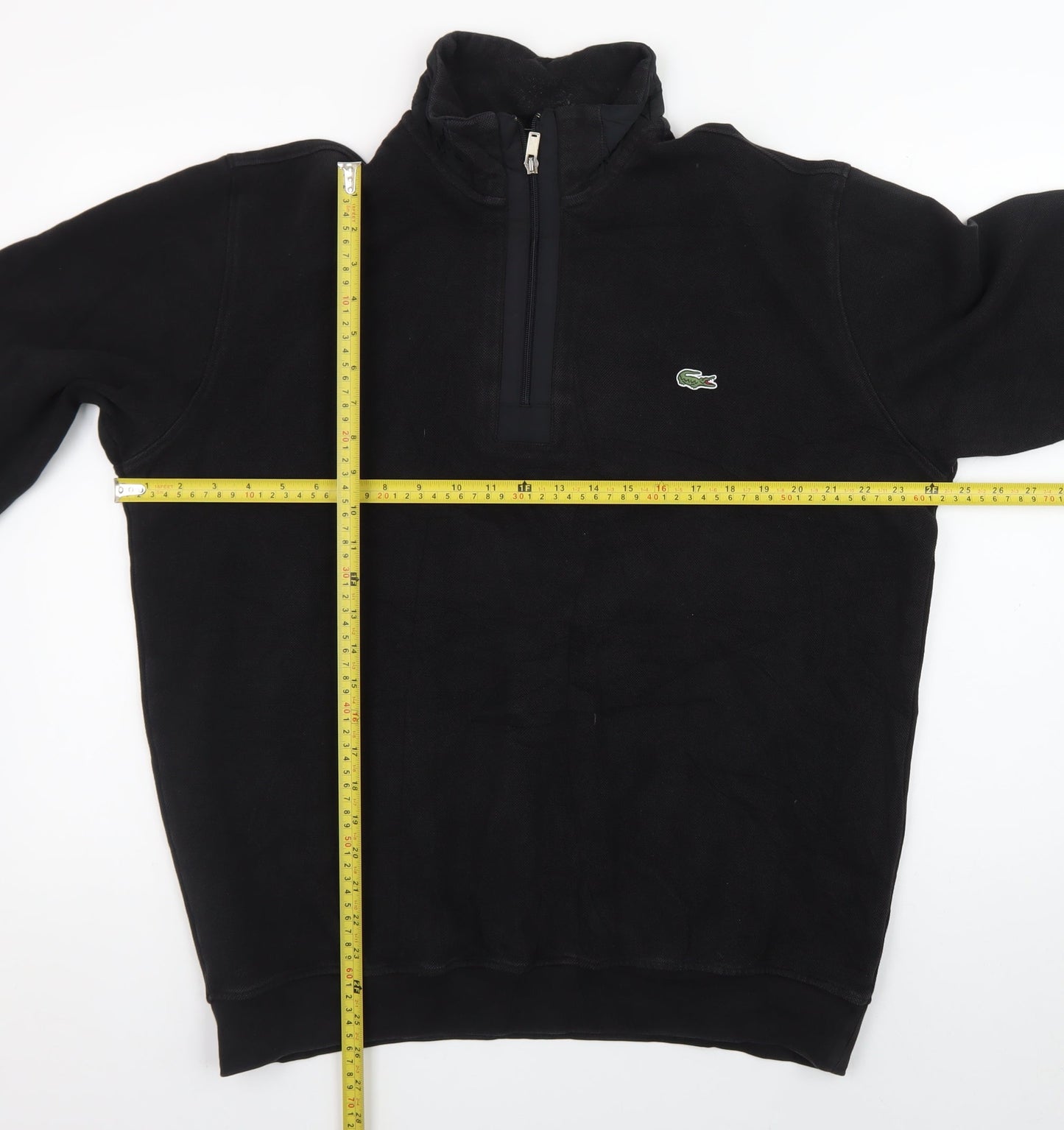 Lacoste Men’s Black 3XL 1/4 Zip Fleece Sweatshirt