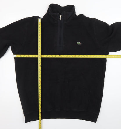 Lacoste Men’s Black 3XL 1/4 Zip Fleece Sweatshirt