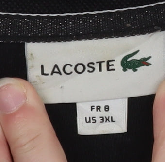 Lacoste Men’s Black 3XL 1/4 Zip Fleece Sweatshirt