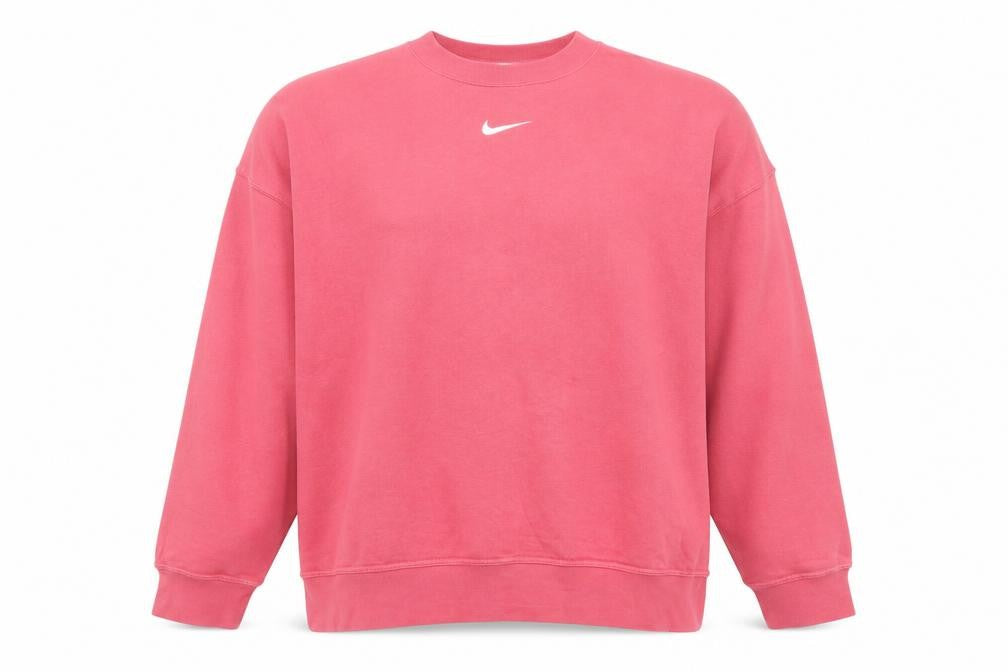 Nike Men’s Pink Crew Neck Pullover Sweatshirt Size S Regular Fit
