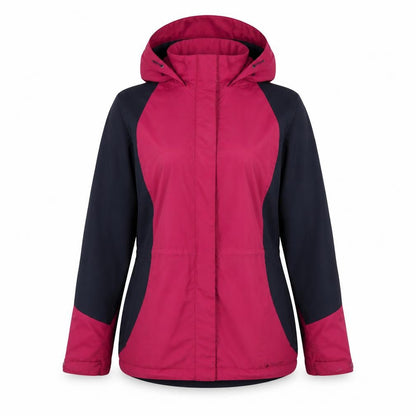 Peter Storm Women’s Pink & Navy Hooded Waterproof Jacket Size 12