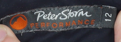 Peter Storm Women’s Pink & Navy Hooded Waterproof Jacket Size 12