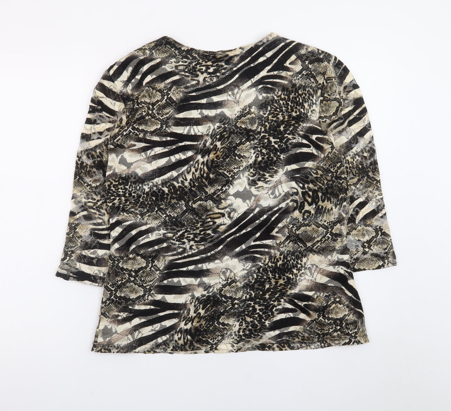 Nueva Women's Multicoloured Animal Print Tunic Blouse UK 18
