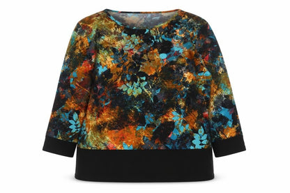 Just Elegance Women's Multicoloured Floral Tunic Blouse Size 16